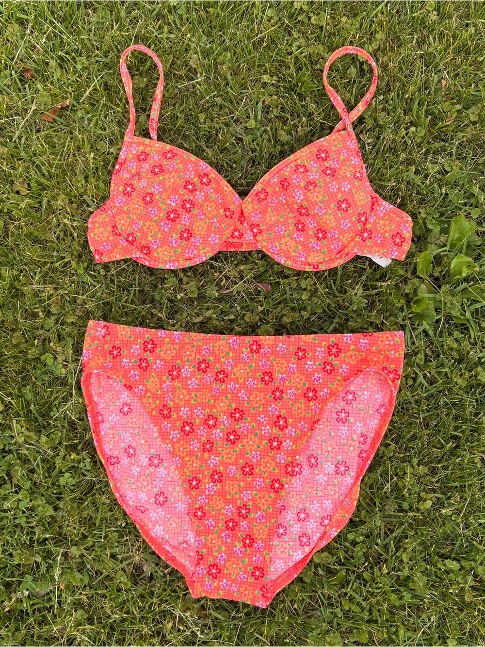Vintage Baltex Orange bikini set Size 12